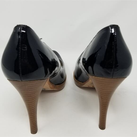 Steven by Steve Madden Leather Black Pumps Stilettos Size 8.5 - Picture 6 of 9